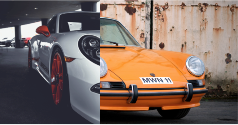 Porsche 911 vintage design
